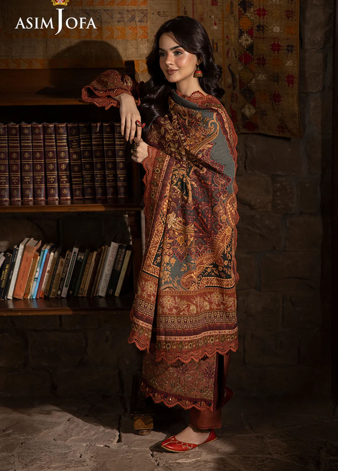 Asim Jofa Unstitched Winter Collection 2024 AJUW-15-UNS