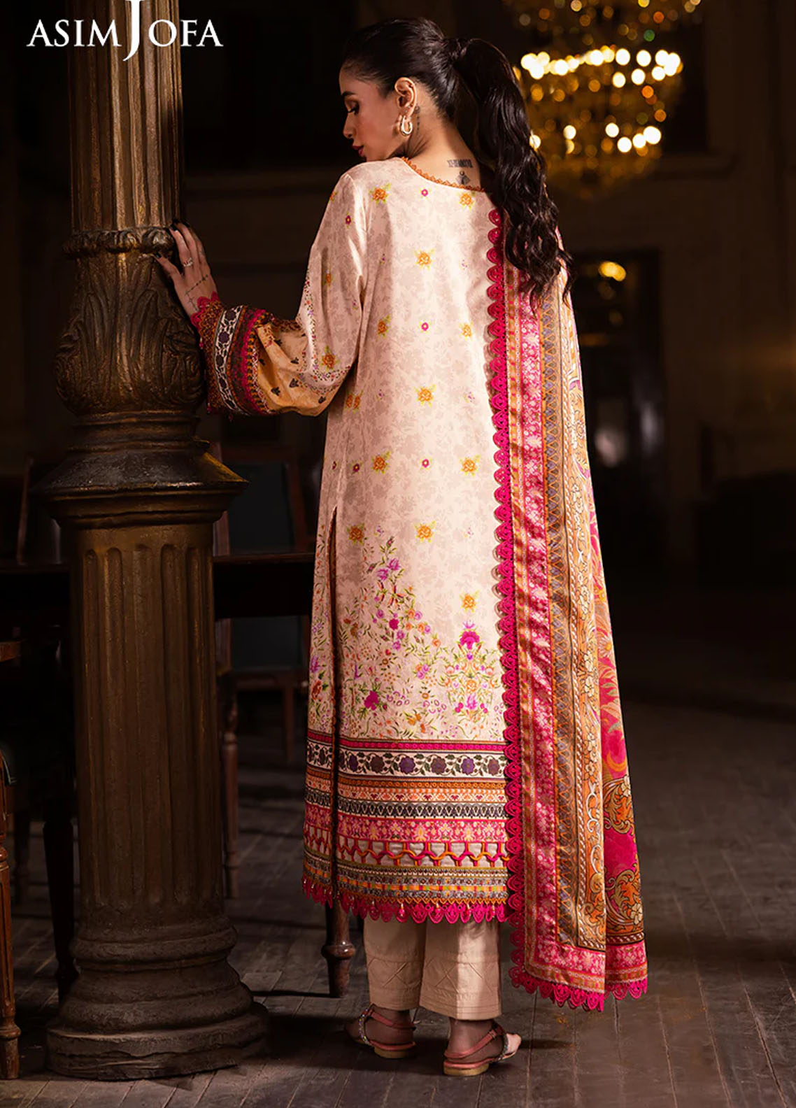 Asim Jofa Embroidered Lawn Suits Unstitched 3 Piece AJUBJ-02