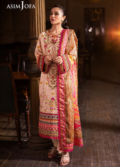 Asim Jofa Embroidered Lawn Suits Unstitched 3 Piece AJUBJ-02