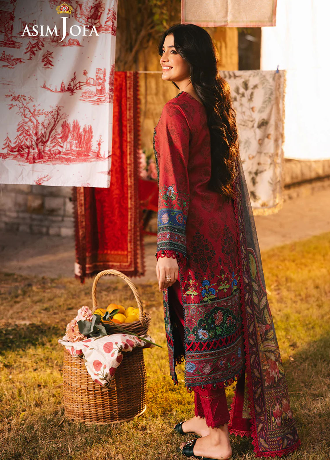 Asim Jofa Embroidered Lawn Suits Unstitched 3 Piece AJUBJ-06