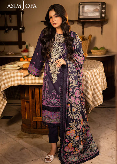 Asim Jofa Embroidered Lawn Suits Unstitched 3 Piece AJUBJ-07