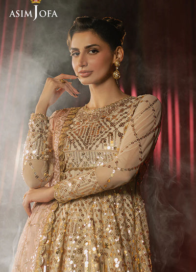 Asim Jofa Embroidered Net Suits Unstitched 3 Piece AJPF-18