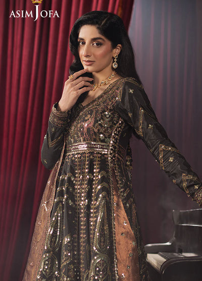 Asim Jofa Embroidered Shimmer Silk Suits Unstitched 3 Piece AJPF-38