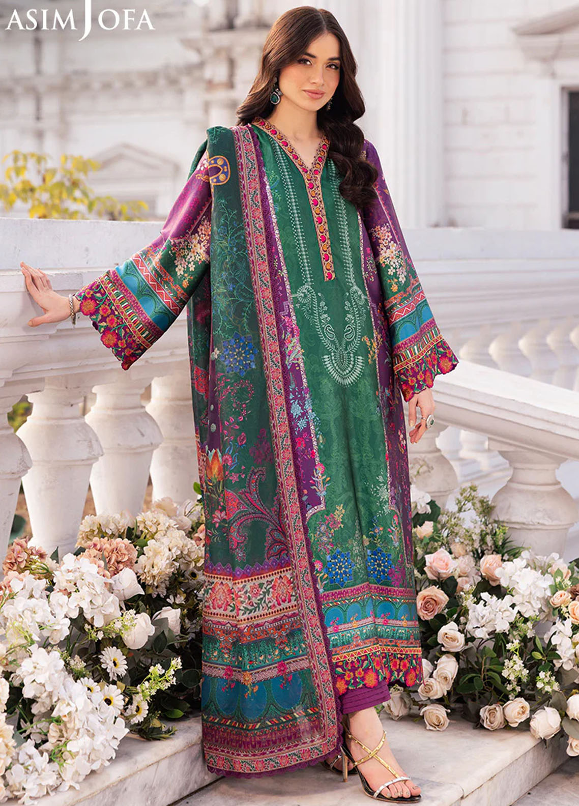 Asim Jofa Unstitched Charmeuse Silk Collection 2025 AJRS-02