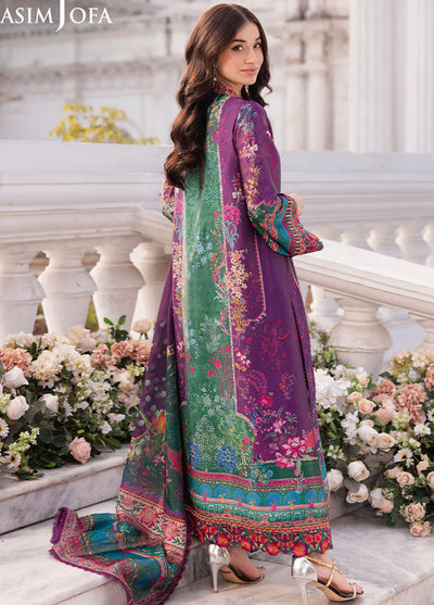 Asim Jofa Unstitched Charmeuse Silk Collection 2025 AJRS-02