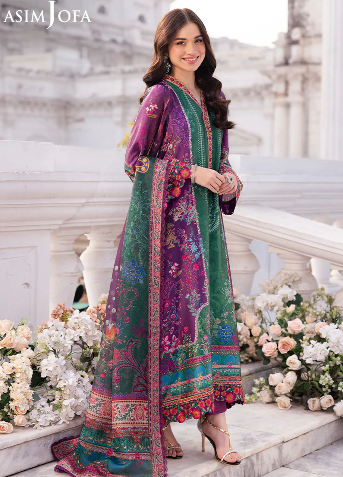 Asim Jofa Unstitched Charmeuse Silk Collection 2025 AJRS-02