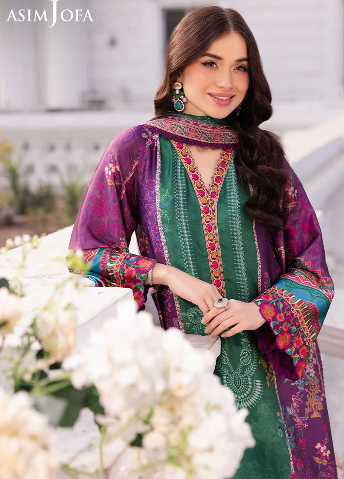 Asim Jofa Unstitched Charmeuse Silk Collection 2025 AJRS-02