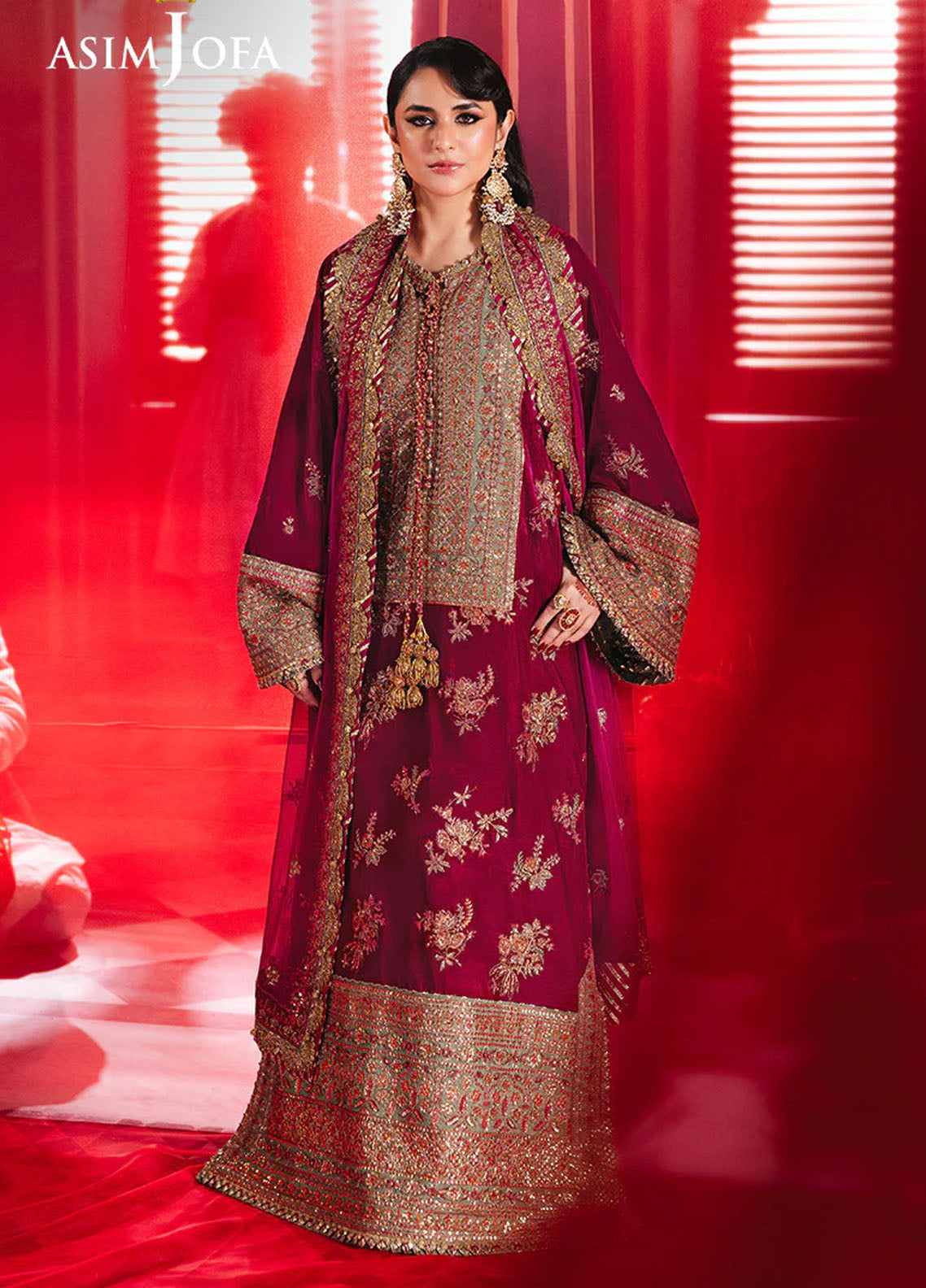 Asim Jofa Makhmal Unstitched Luxury Collection 2024 AJMV-06