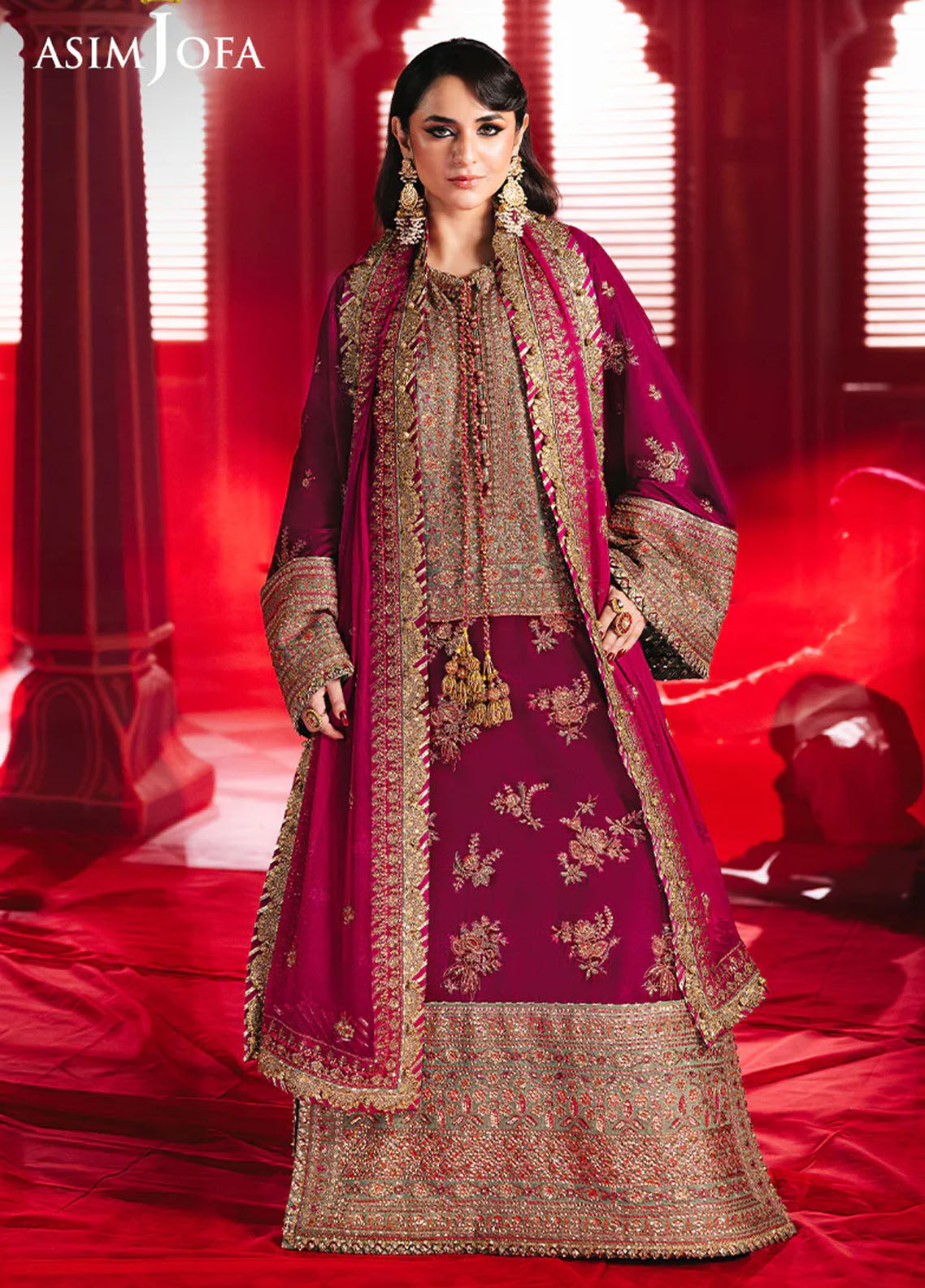 Asim Jofa Makhmal Unstitched Luxury Collection 2024 AJMV-06