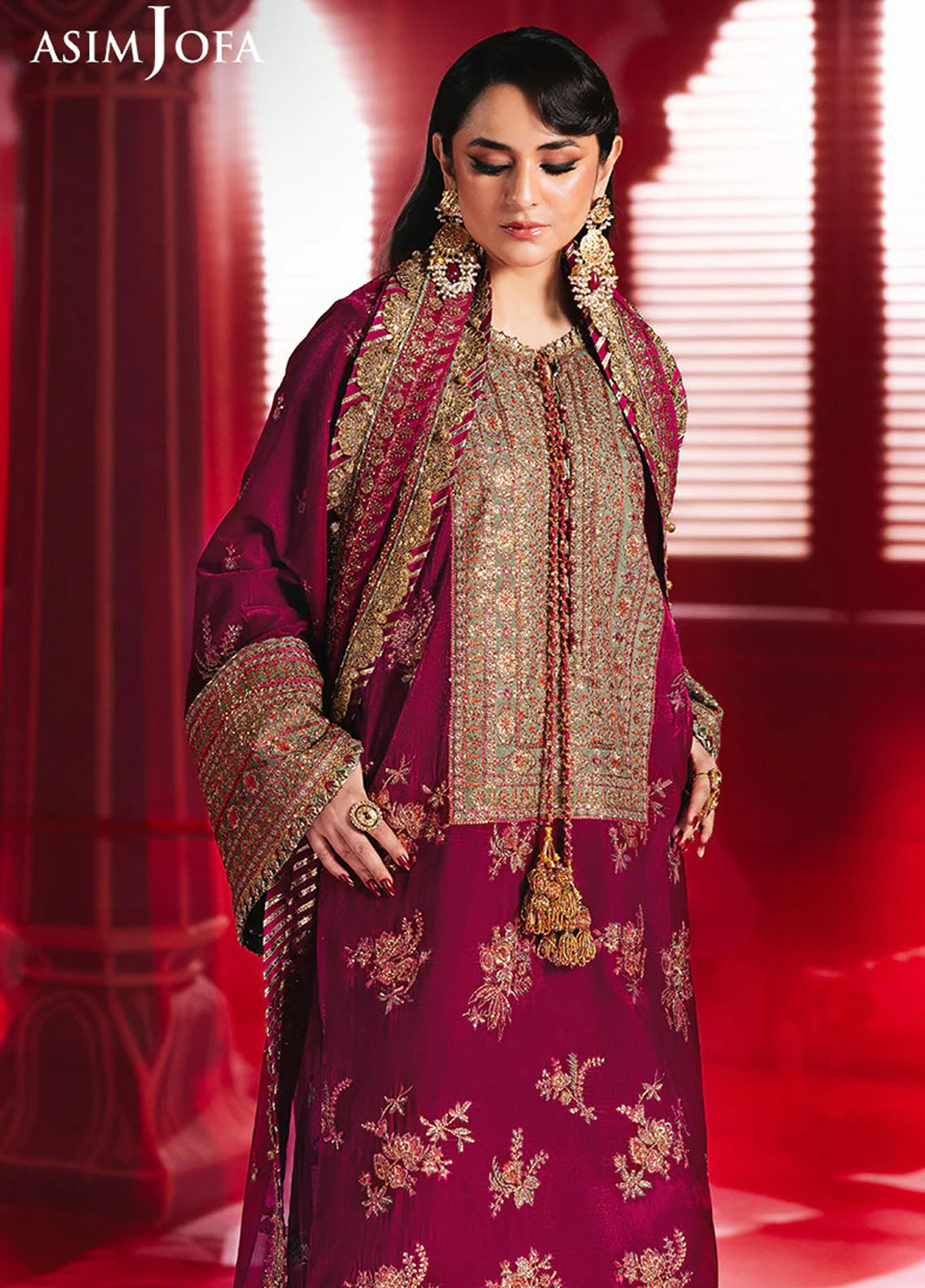 Asim Jofa Makhmal Unstitched Luxury Collection 2024 AJMV-06