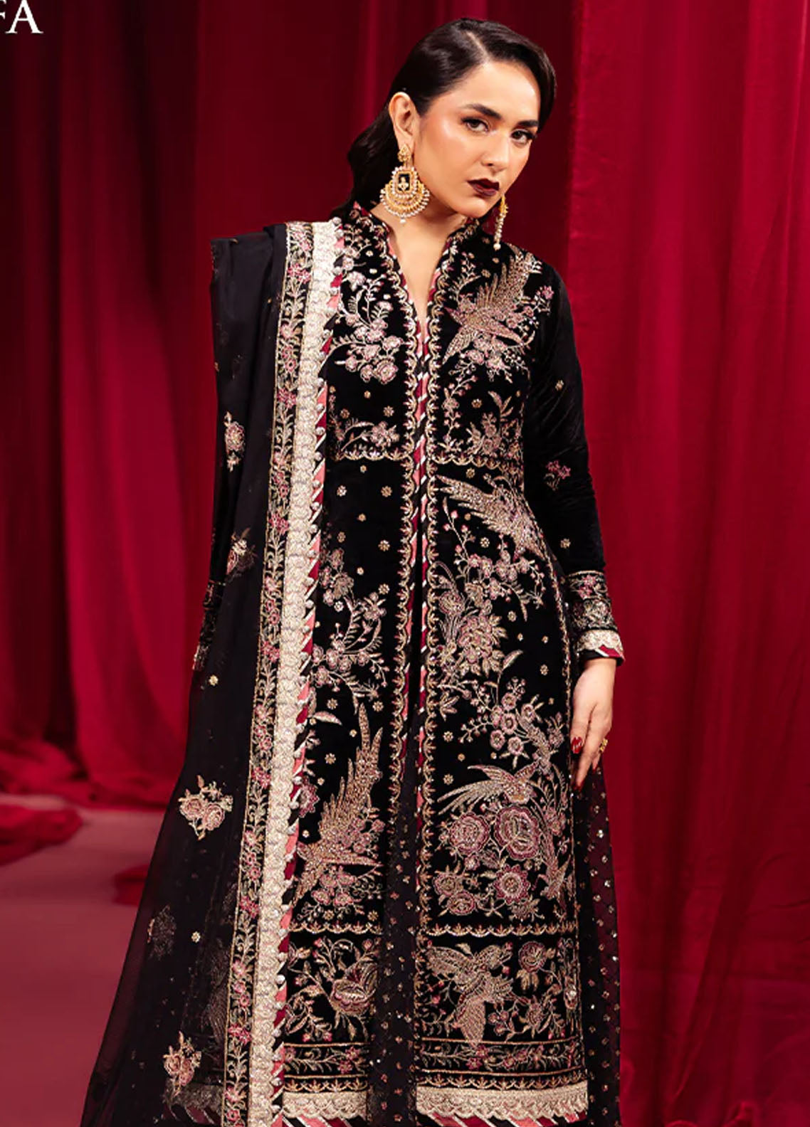 Asim Jofa Makhmal Unstitched Luxury Collection 2024 AJMV-01