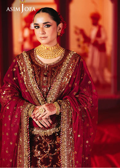 Asim Jofa Makhmal Unstitched Luxury Collection 2024 AJMV-02