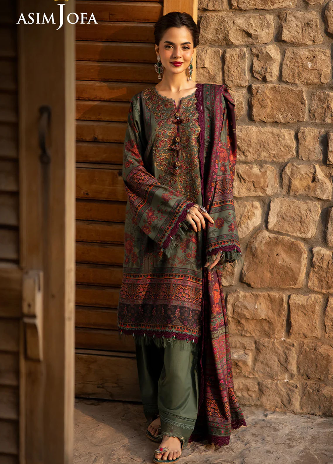 Asim Jofa Unstitched Winter Collection 2024 AJUW-17-UNS