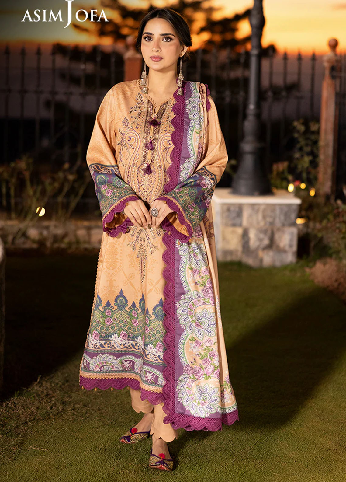 Asim Jofa Unstitched Winter Collection 2024 AJUW-19-UNS