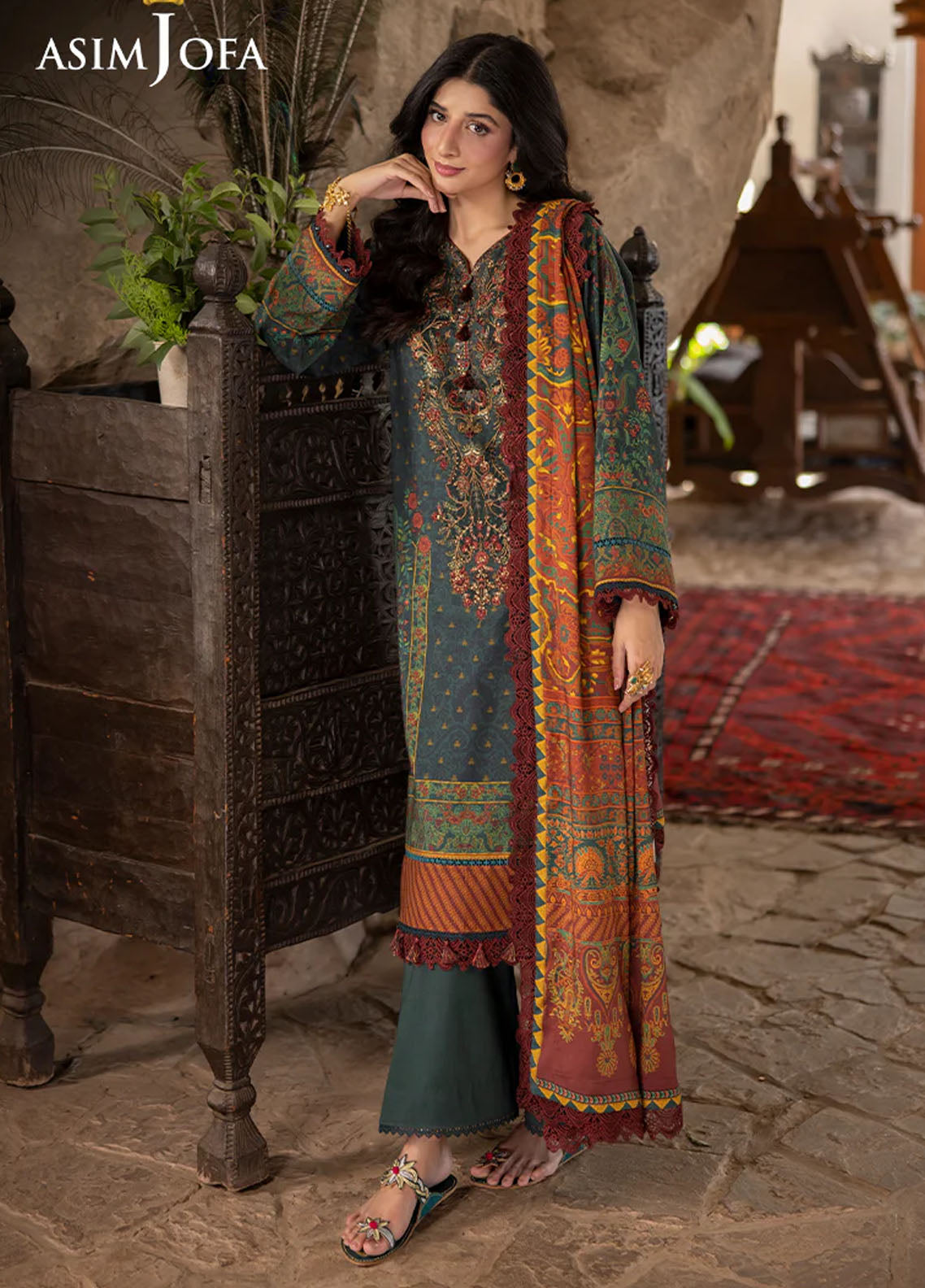 Asim Jofa Unstitched Winter Collection 2024 AJUW-21-UNS