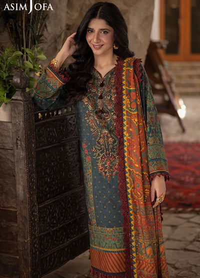 Asim Jofa Unstitched Winter Collection 2024 AJUW-21-UNS