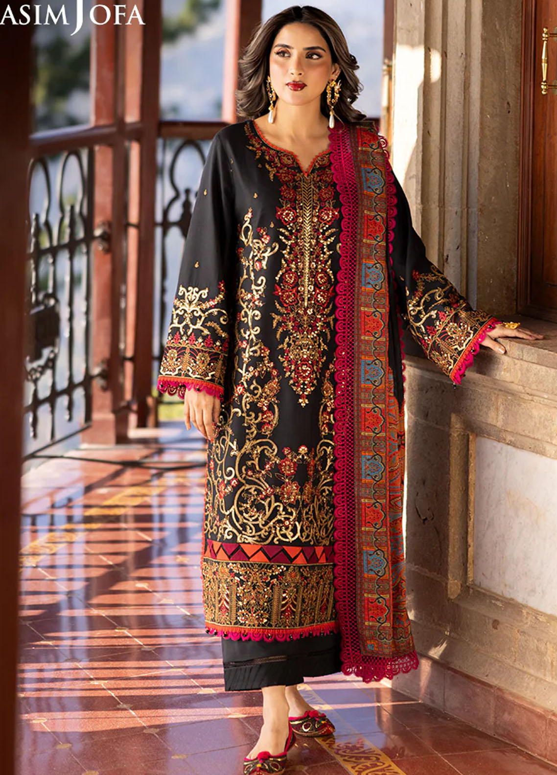 Asim Jofa Unstitched Winter Collection 2024 AJUW-28-UNS