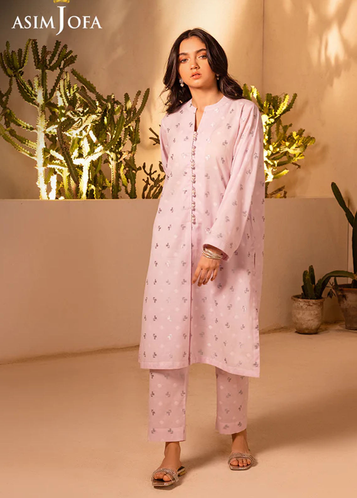 Asim Jofa Pret Casual Jacquard 2 Piece Suit AJ24E AJPB-13