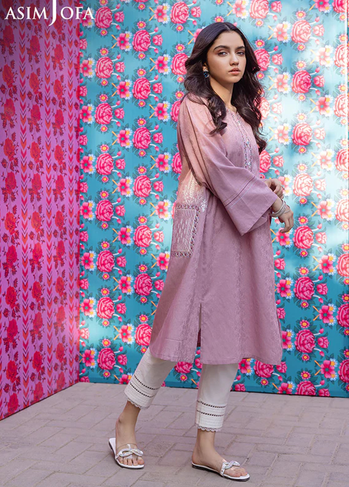 Asim Jofa Pret Casual Jacquard Kurti AJ24E AJPB-04