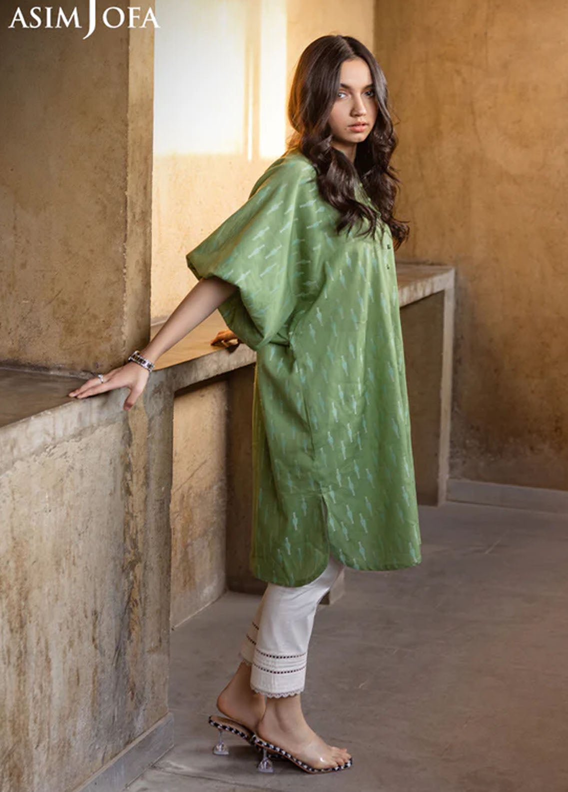 Asim Jofa Pret Casual Jacquard Kurti AJ24E AJPB-09