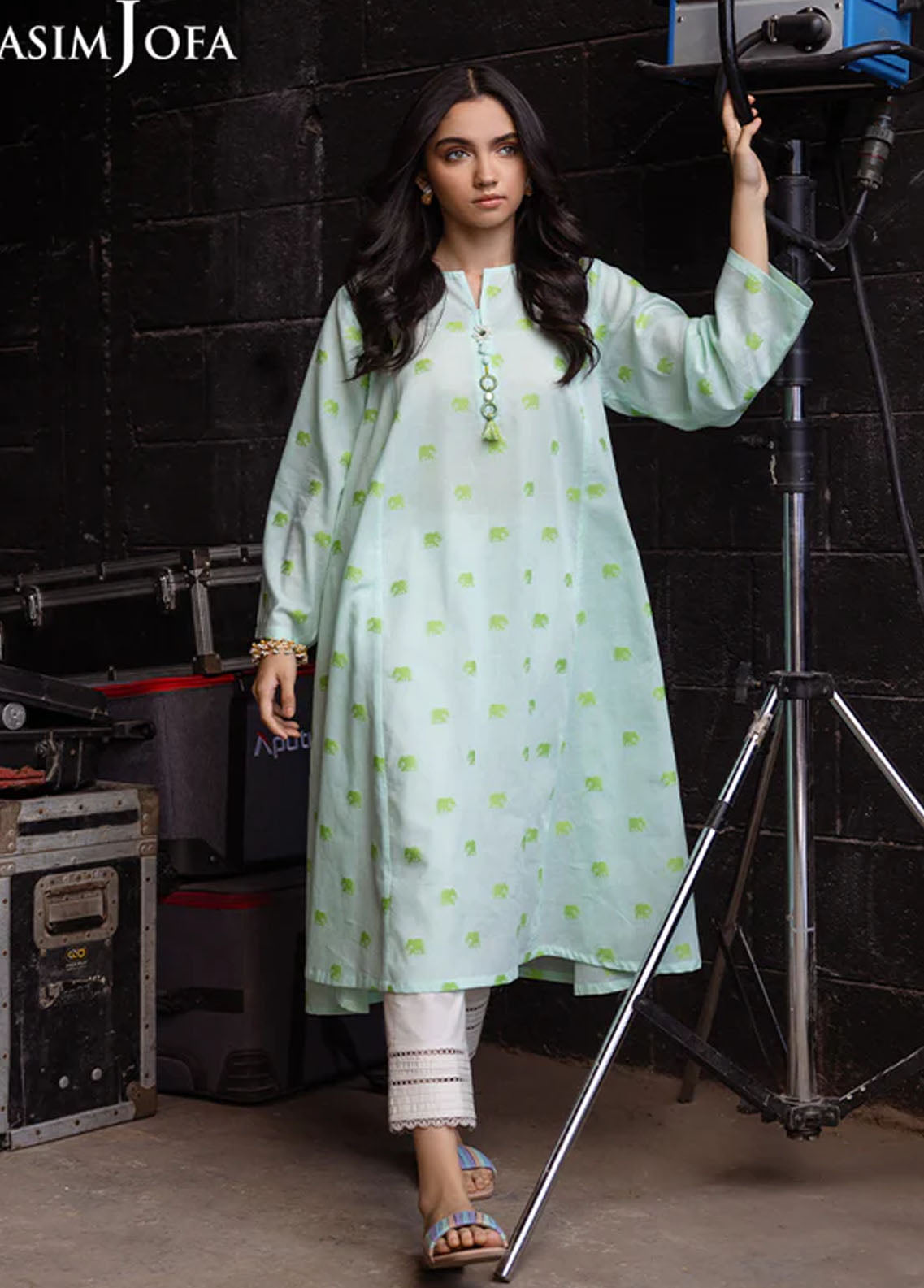 Asim Jofa Pret Casual Jacquard Kurti AJ24E AJPB-12