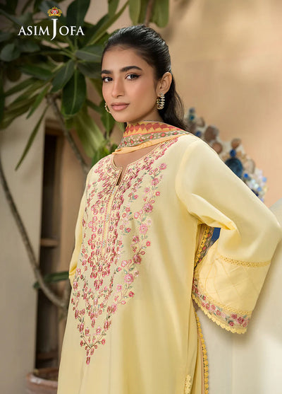 Asim Jofa Pret Embroidered Cambric 3 Piece Suit AJPB-105