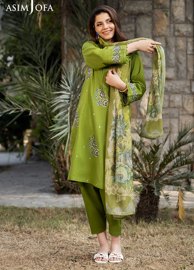 Asim Jofa Pret Embroidered Cambric 3 Piece Suit AJPB-84