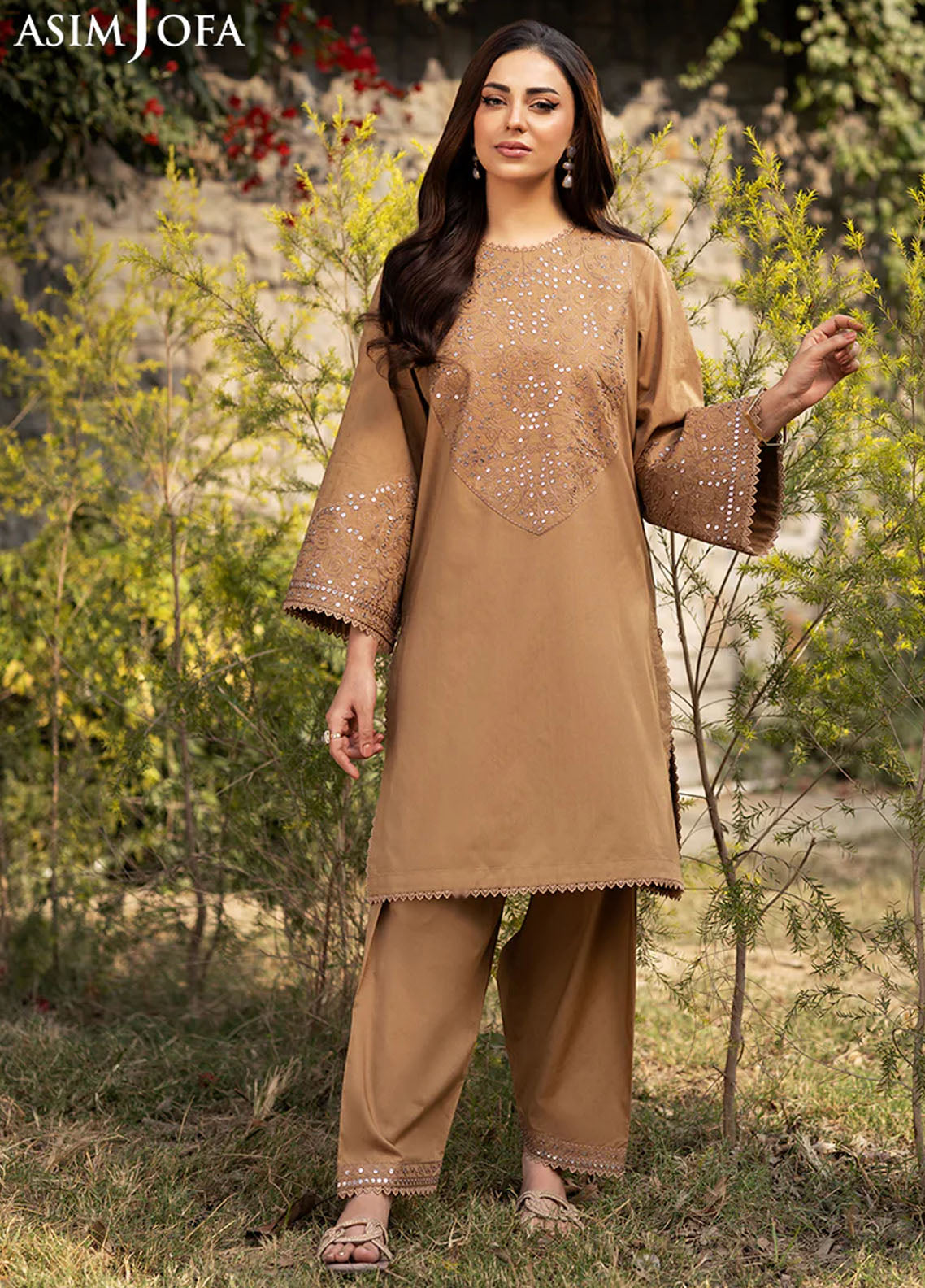 Asim Jofa Pret Embroidered Jacquard 2 Piece Suit AJPB-104