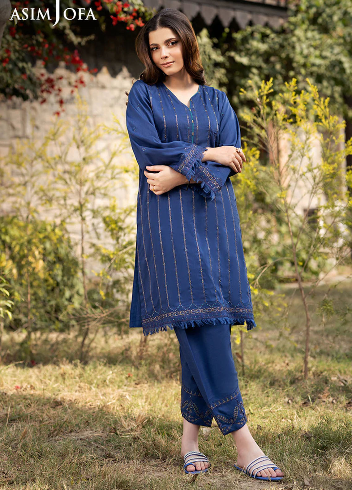 Asim Jofa Pret Solid Cambric 2 Piece Suit AJPB-71