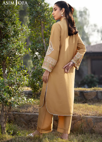 Asim Jofa Pret Embroidered Raw Silk 2 Piece Suit AJPB-72