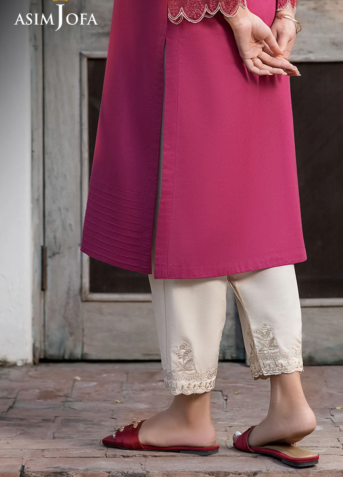 Asim Jofa Pret Embroidered Trouser AJPB-70