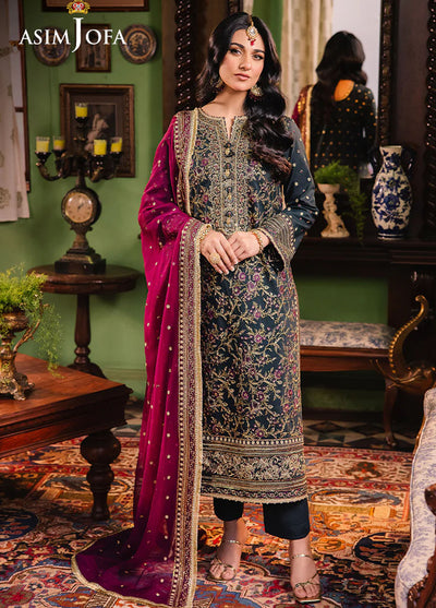 Afsanay Pret by Asim Jofa Embroidered Twisted Lawn 3 Piece Suit AJLP-01