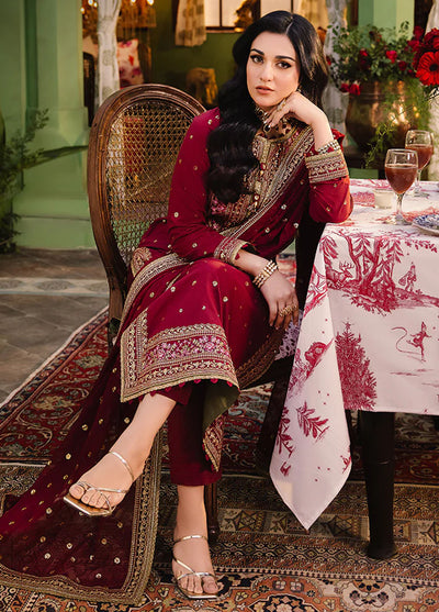 Afsanay Pret by Asim Jofa Embroidered Twisted Lawn 3 Piece Suit AJLP-06