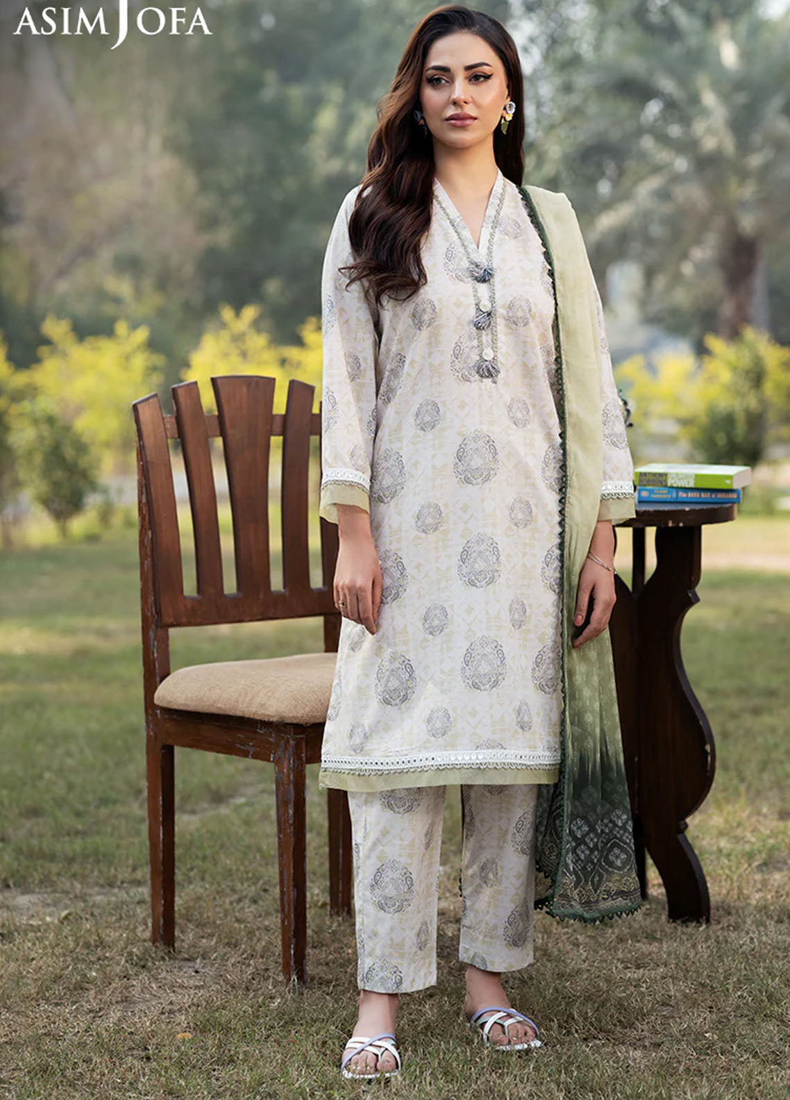 Asim Jofa Pret Printed Cambric 3 Piece Suit AJPB-63