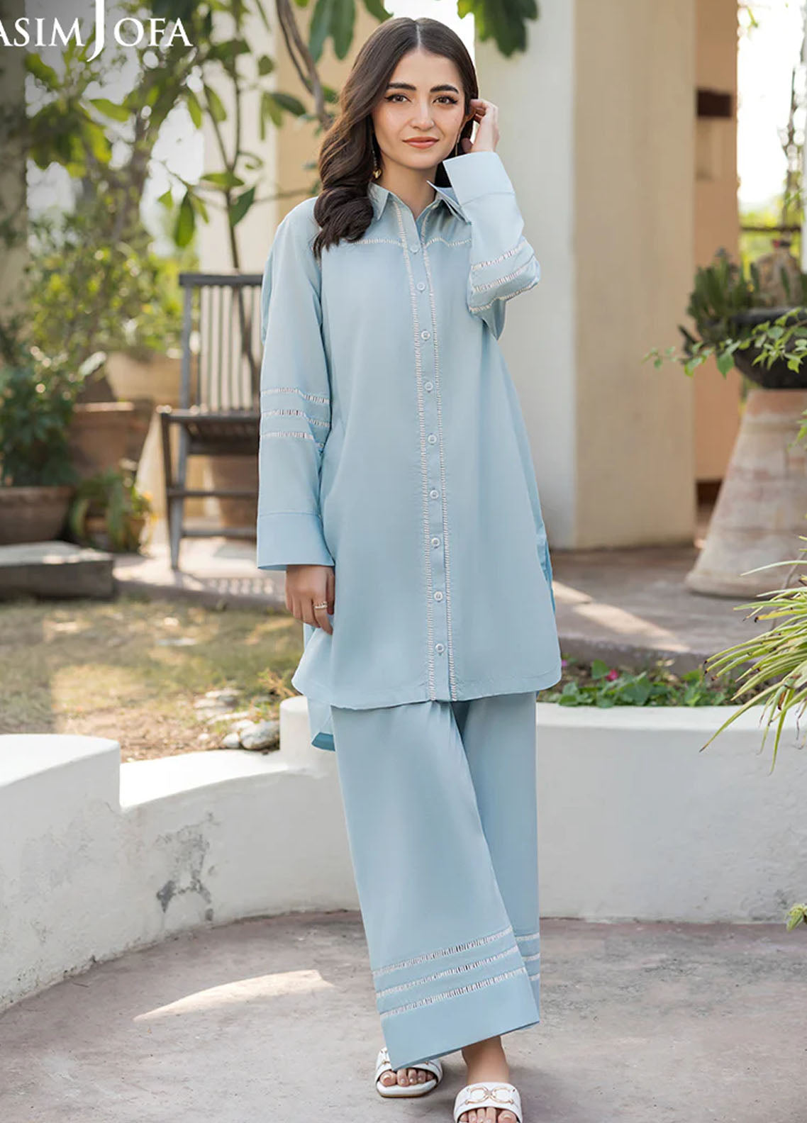 Asim Jofa Pret Solid Cambric 2 Piece Suit AJPB-111