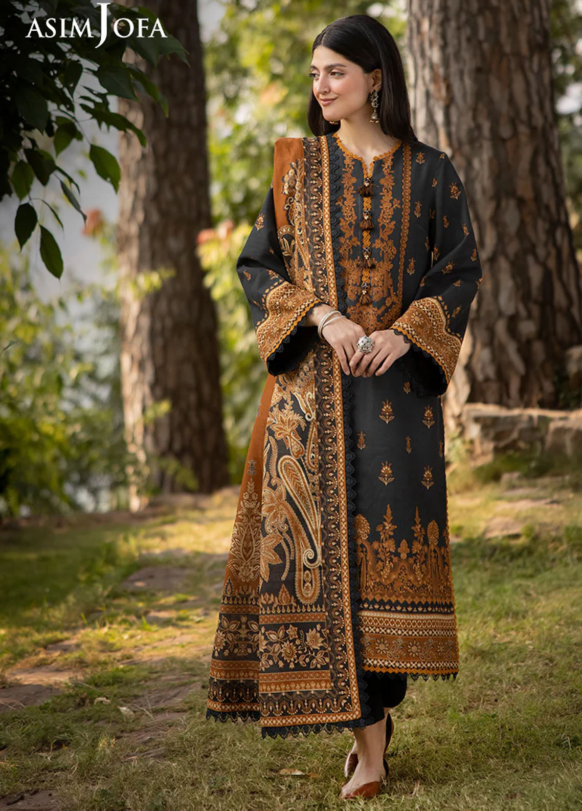 Asim Jofa Unstitched Winter Collection 2024 AJUW-37-UNS