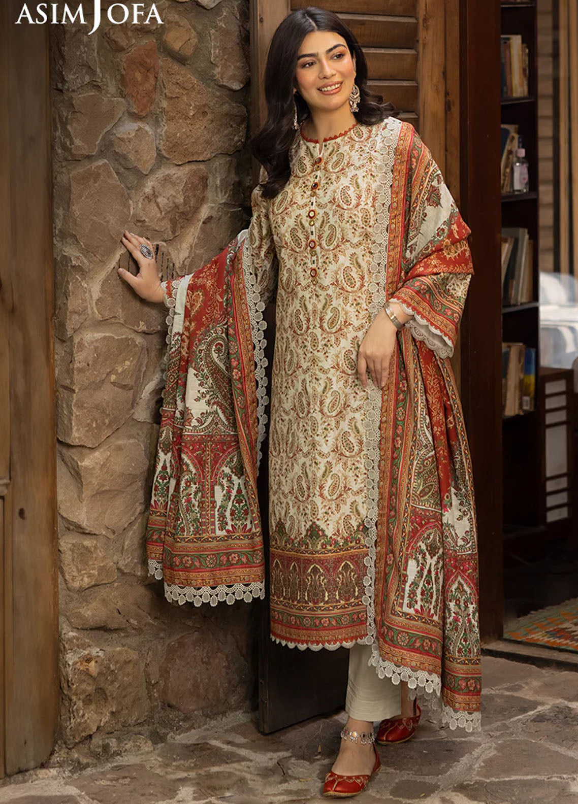 Asim Jofa Unstitched Winter Collection 2024 AJUW-44-UNS