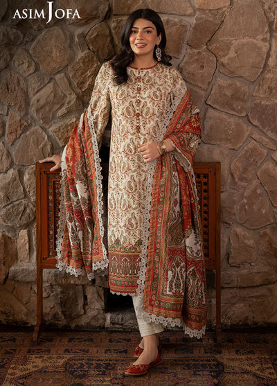 Asim Jofa Unstitched Winter Collection 2024 AJUW-44-UNS