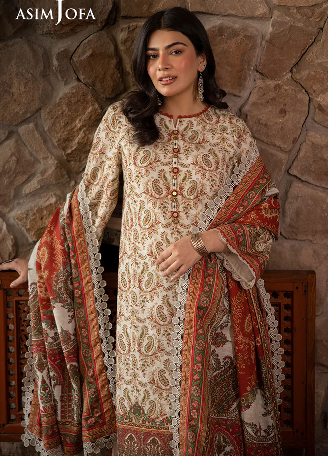 Asim Jofa Unstitched Winter Collection 2024 AJUW-44-UNS