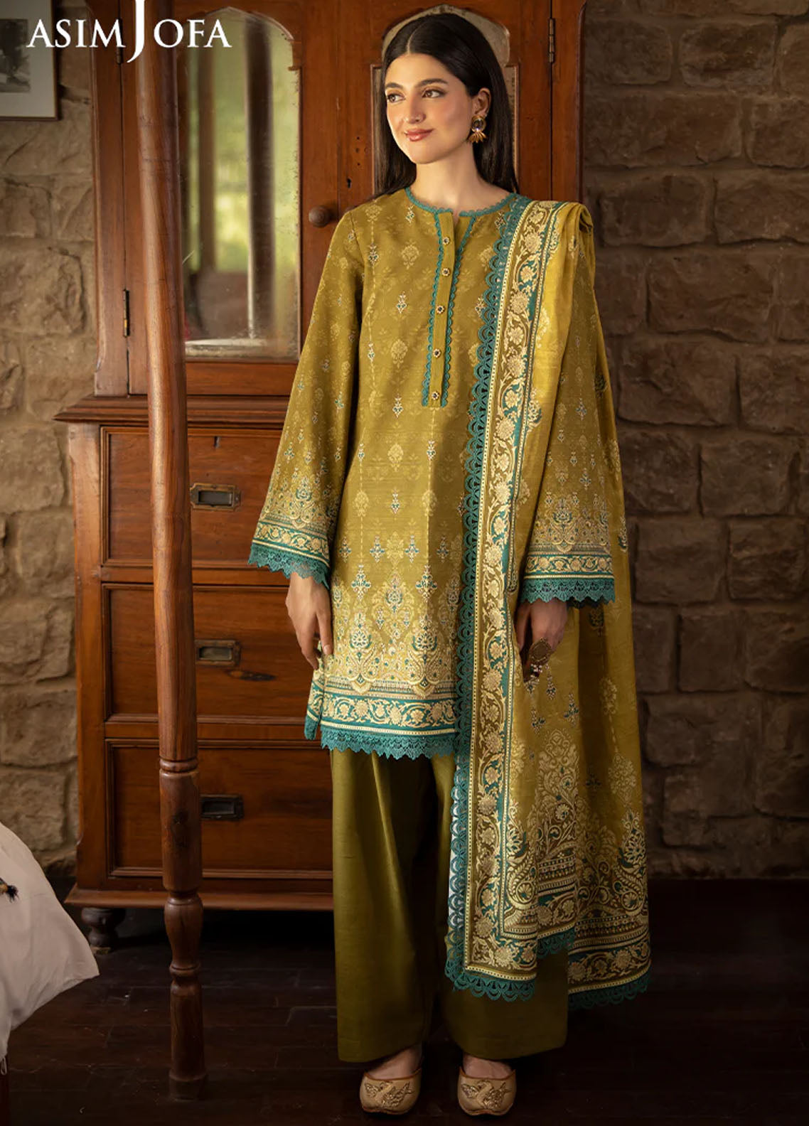 Asim Jofa Unstitched Winter Collection 2024 AJUW-49-UNS