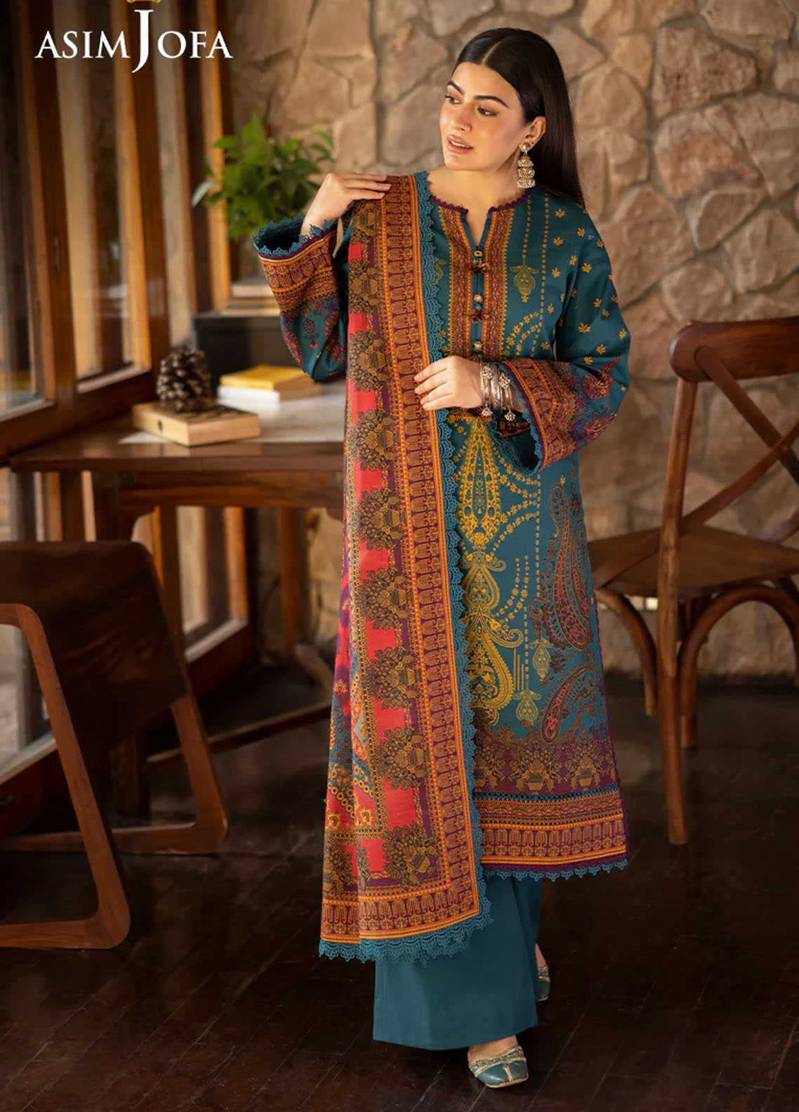 Asim Jofa Unstitched Winter Collection 2024 AJUW-52-UNS