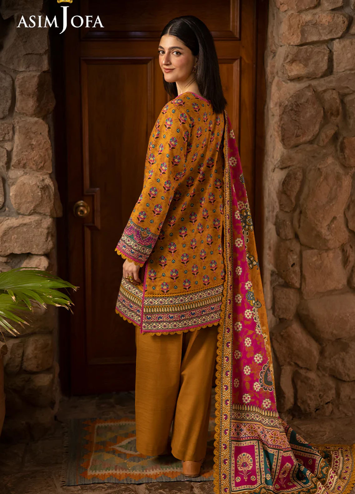 Asim Jofa Unstitched Winter Collection 2024 AJUW-56-UNS