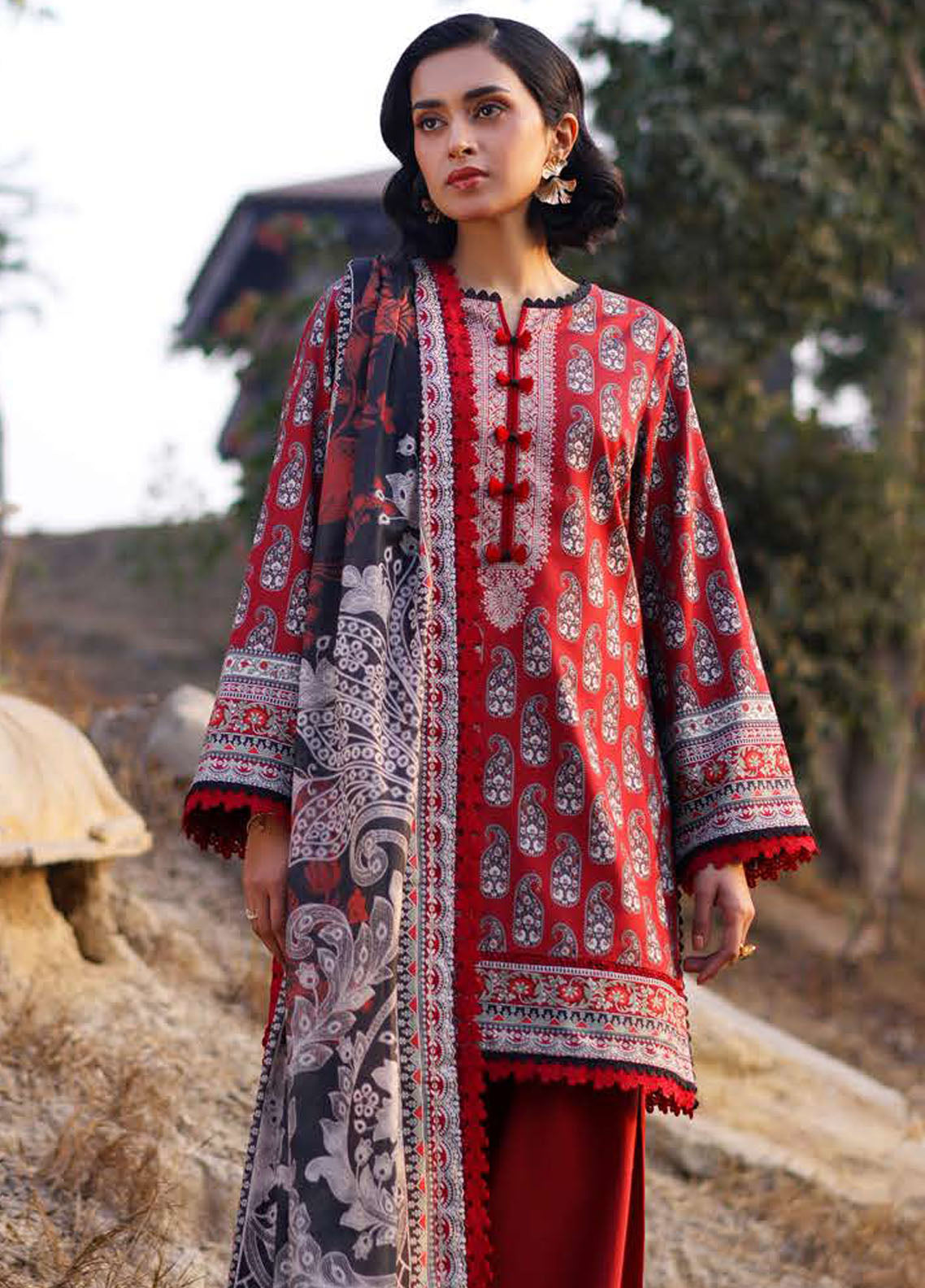 Prints by Asim Jofa Unstitched Collection 2025 Vol-1 AJUUB-01