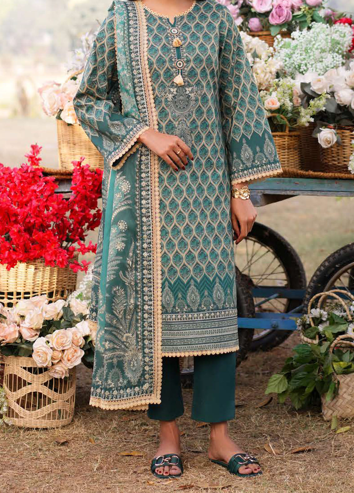 Prints by Asim Jofa Unstitched Collection 2025 Vol-1 AJUUB-04