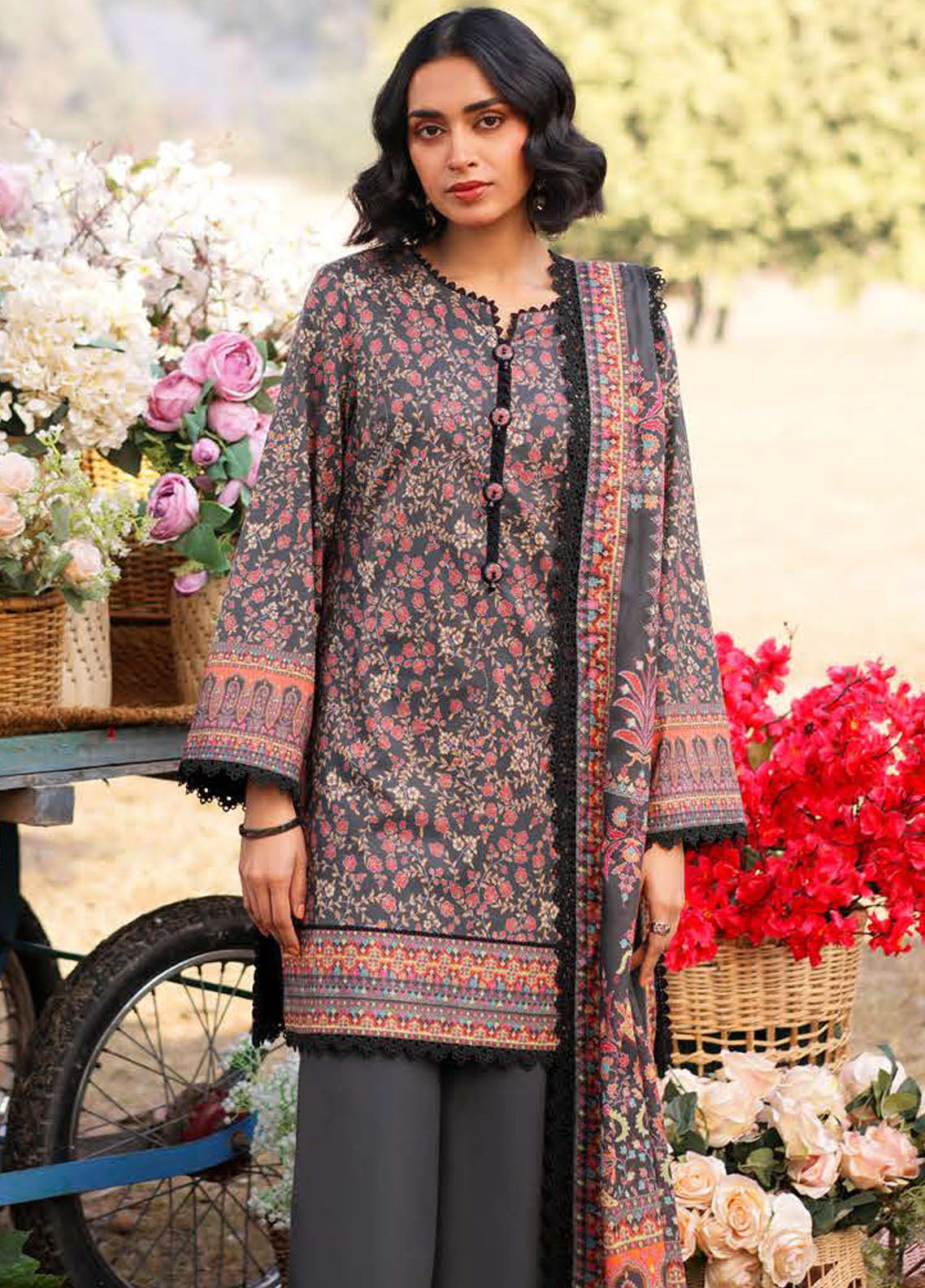 Prints by Asim Jofa Unstitched Collection 2025 Vol-1 AJUUB-09