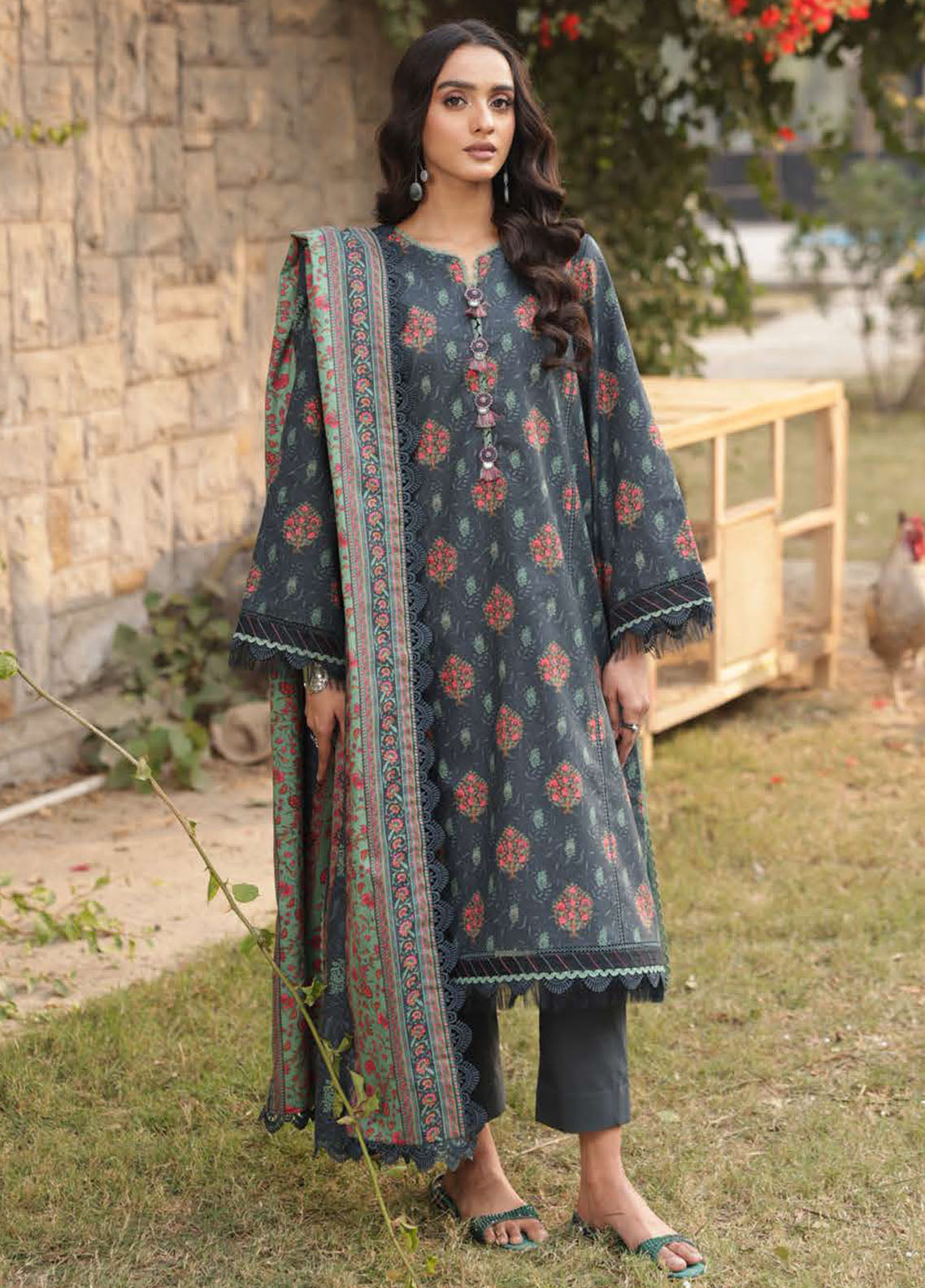 Prints by Asim Jofa Unstitched Collection 2025 Vol-1 AJUBJ-17