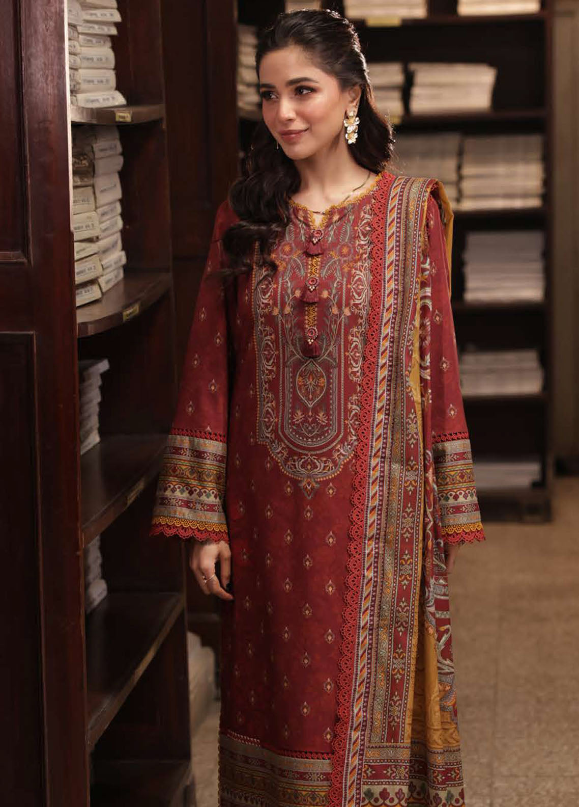 Prints by Asim Jofa Unstitched Collection 2025 Vol-1 AJUBJ-42