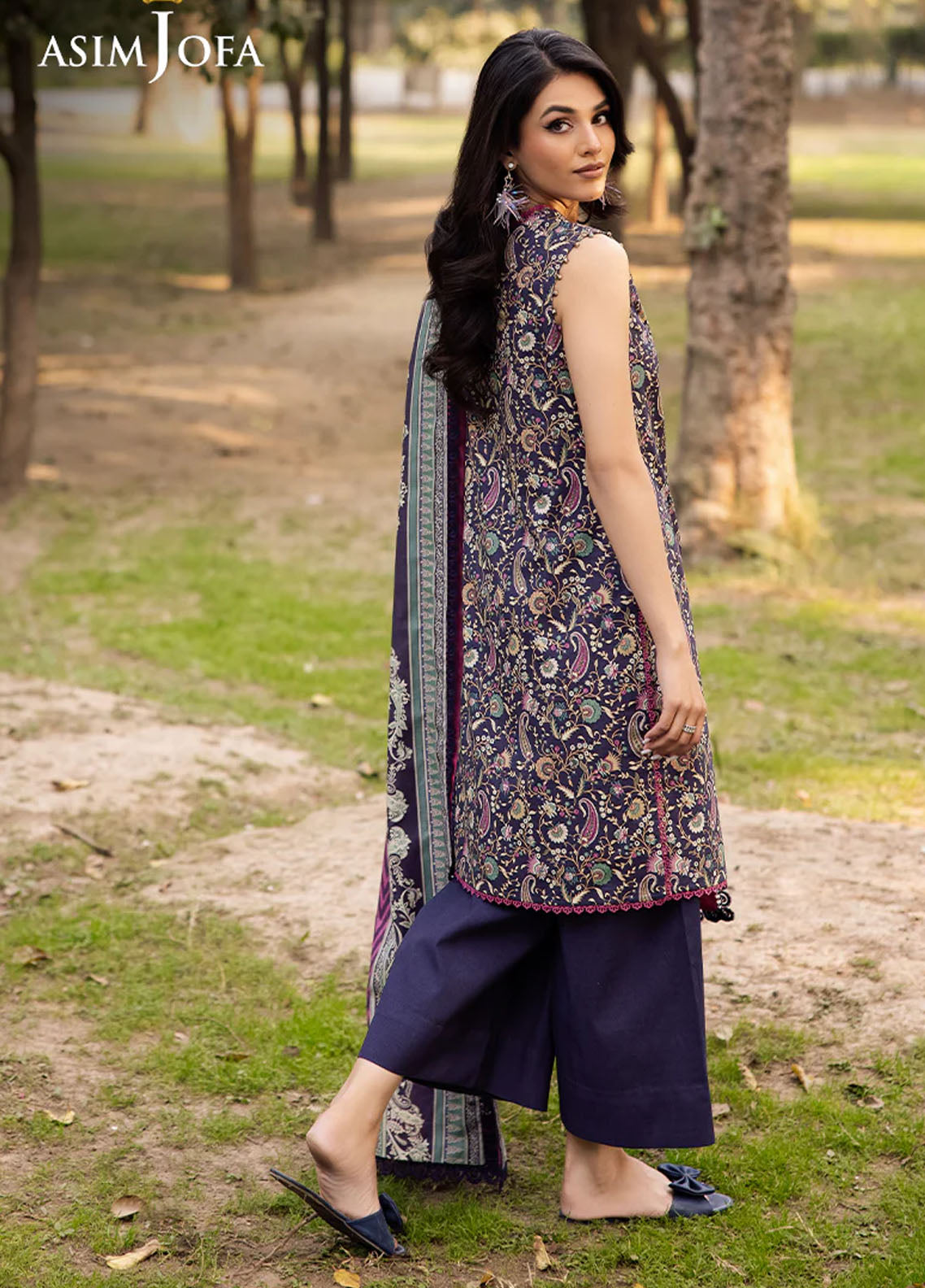 Asim Jofa Printed Lawn Suits Unstitched 3 Piece AJUBJ-30