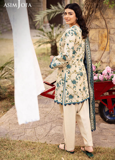 Asim Jofa Printed Lawn Suits Unstitched 3 Piece AJUBJ-34