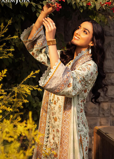 Asim Jofa Printed Lawn Suits Unstitched 3 Piece AJUBJ-52